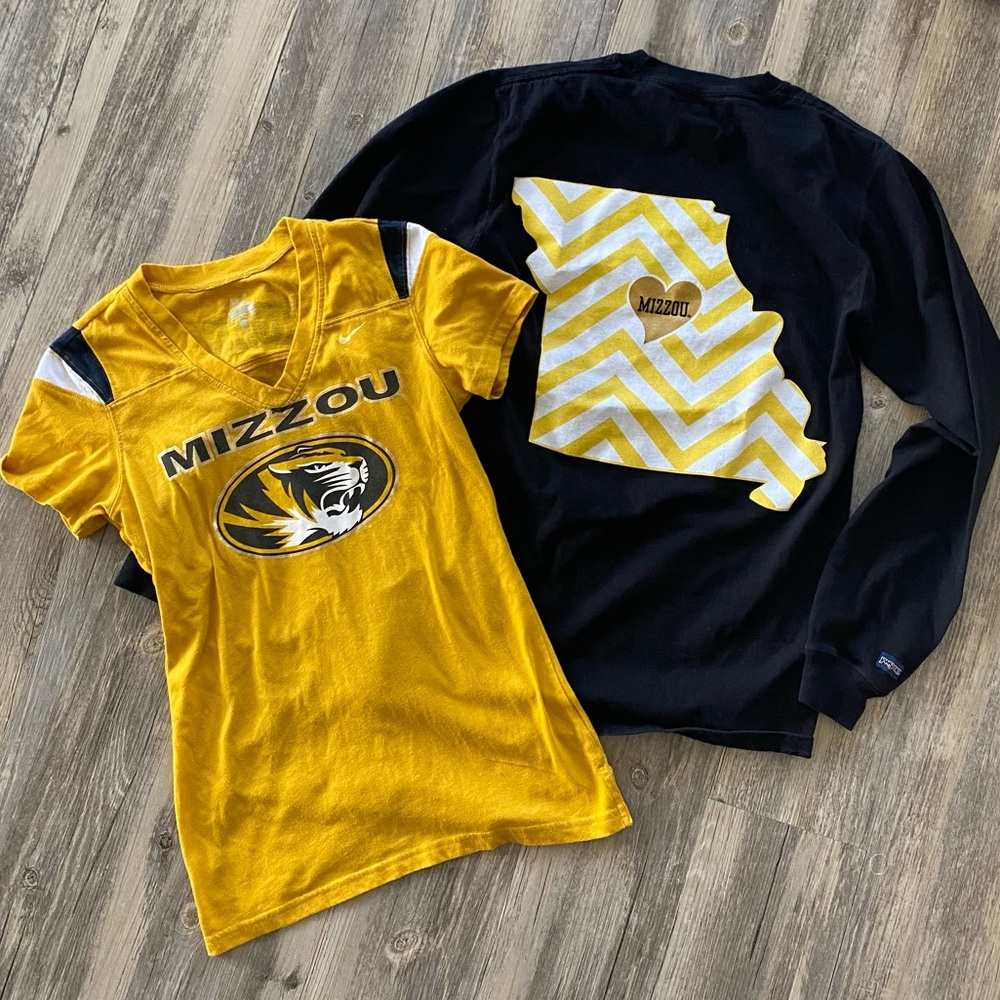 Mizzou apparel | 2 tops both womens Small